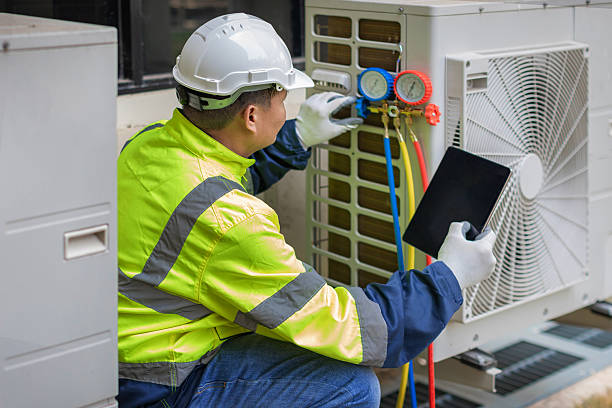Professional Hvac Maintenance technician working in Union Springs, NY